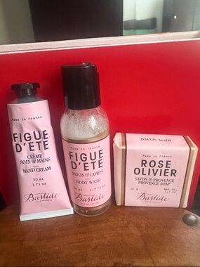 Bastide Rose Olivier Bundle Hand Cream, Body Wash, and Soap NWT